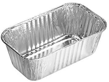 Plasticpro [3 lb 25 Pack Disposable Loaf Pans Aluminum Tin Foil Meal Prep Bakeware - Cookware Perfect for Baking Cakes, Bread, Meatloaf, Lasagna 3