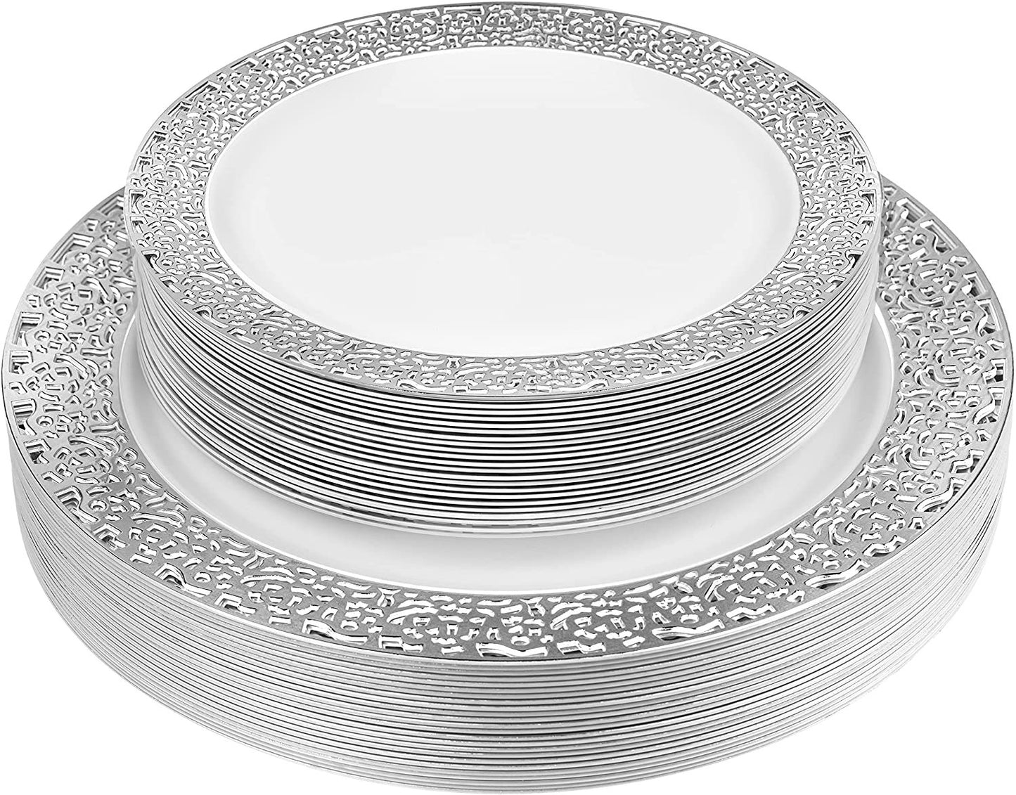 Elegant Plastic Dinner Plates Set  China Link Disposable Dinnerware S