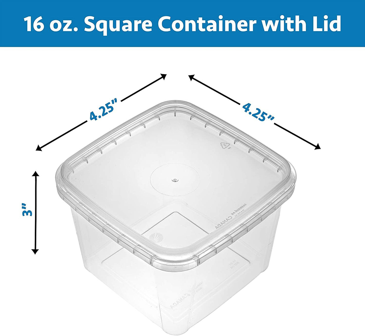 ENVIROPAK SQUARE DELI CONTAINER 16 OZ - US Foods CHEF'STORE