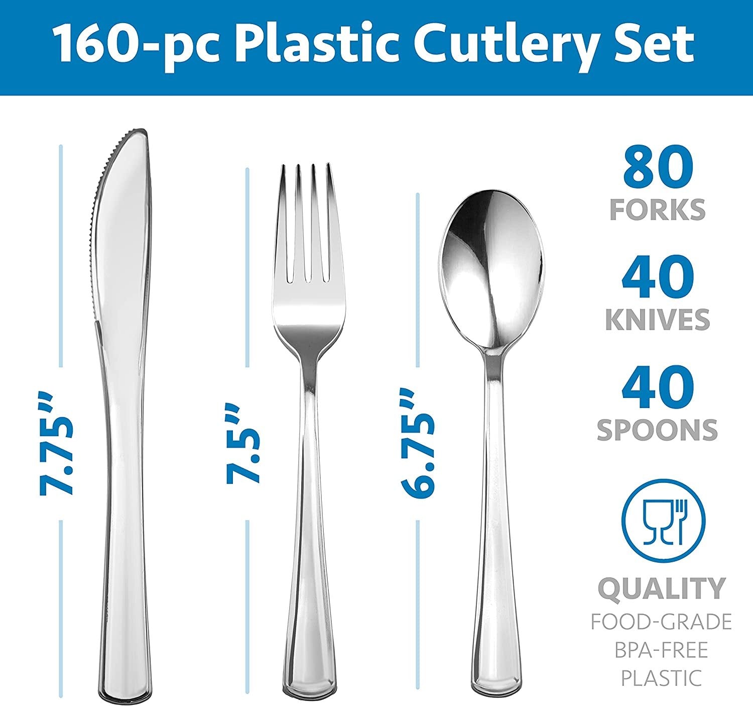 Disposable Plastic Knives: Clear, Heavy Duty, & More in Bulk